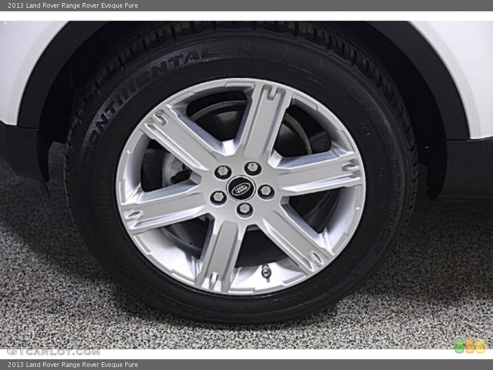 2013 Land Rover Range Rover Evoque Pure Wheel and Tire Photo #93628665