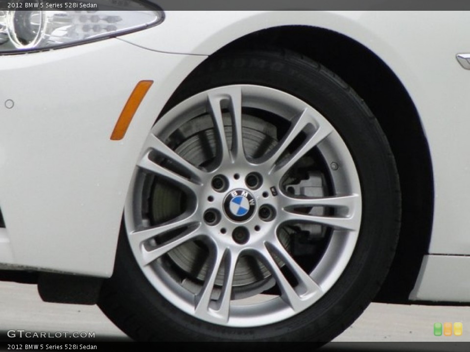 2012 BMW 5 Series 528i Sedan Wheel and Tire Photo #93646480