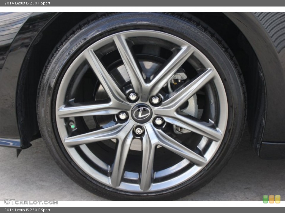 2014 Lexus IS 250 F Sport Wheel and Tire Photo #93661270