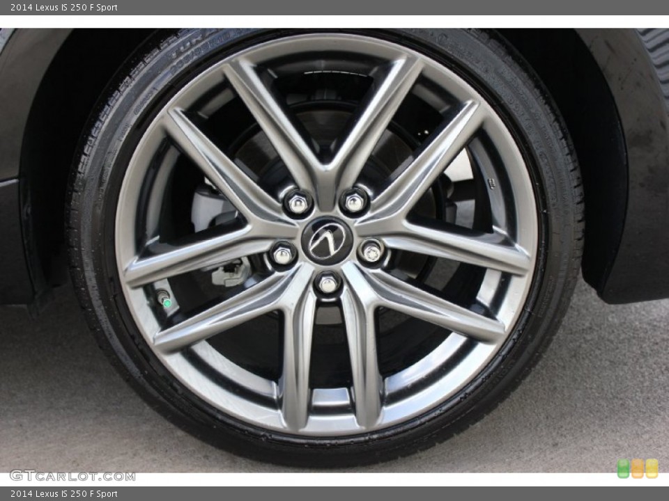 2014 Lexus IS 250 F Sport Wheel and Tire Photo #93661296