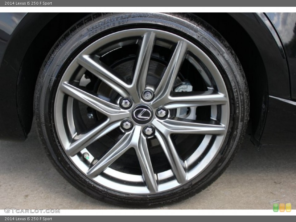 2014 Lexus IS 250 F Sport Wheel and Tire Photo #93661390