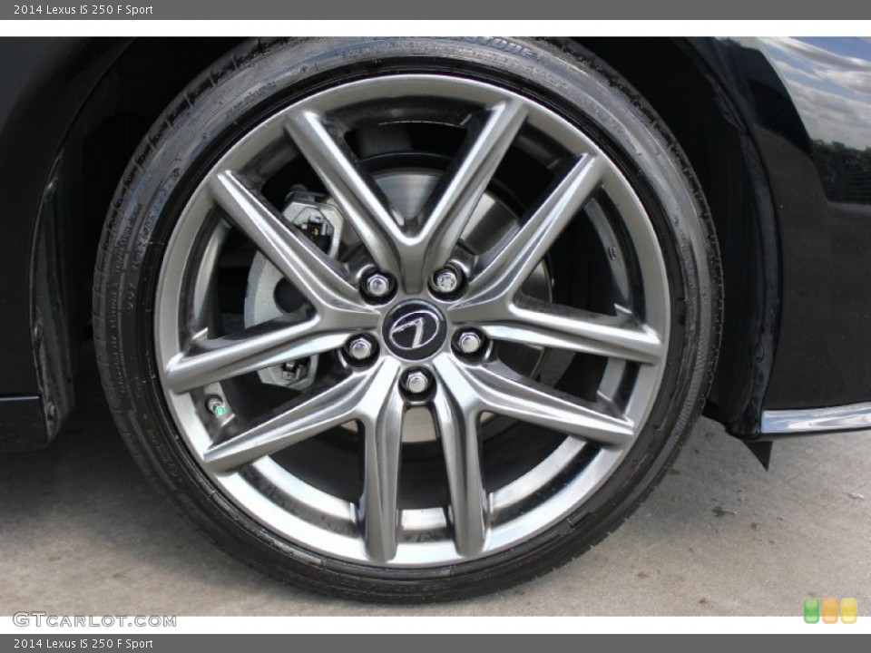 2014 Lexus IS 250 F Sport Wheel and Tire Photo #93661408