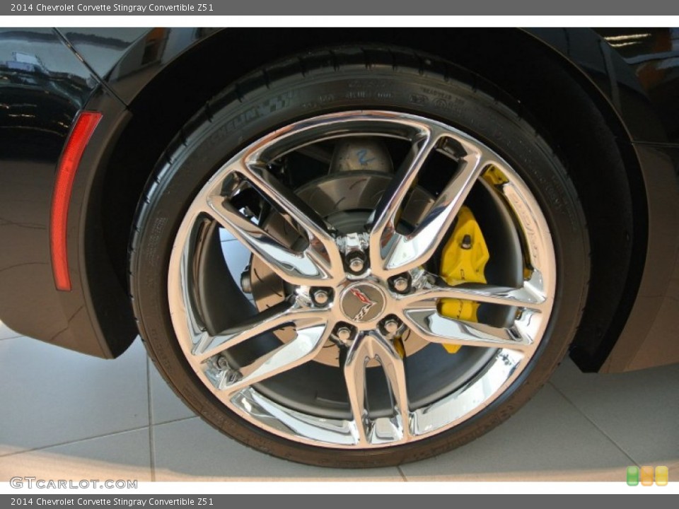 2014 Chevrolet Corvette Stingray Convertible Z51 Wheel and Tire Photo #93687674