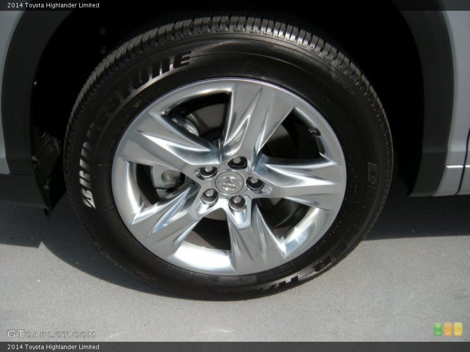 2014 Toyota Highlander Limited Wheel and Tire Photo #93707943