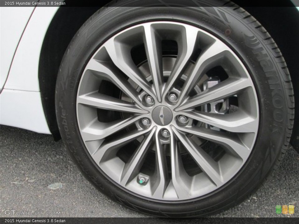 2015 Hyundai Genesis 3.8 Sedan Wheel and Tire Photo #93736548