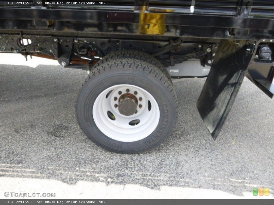 2014 Ford F550 Super Duty XL Regular Cab 4x4 Stake Truck Wheel and Tire Photo #93753023