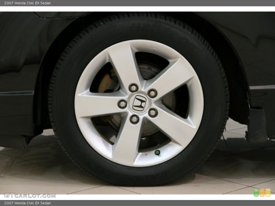 2007 Honda Civic EX Sedan Wheel and Tire Photo #93807022
