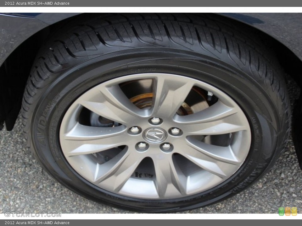2012 Acura MDX SH-AWD Advance Wheel and Tire Photo #93809650