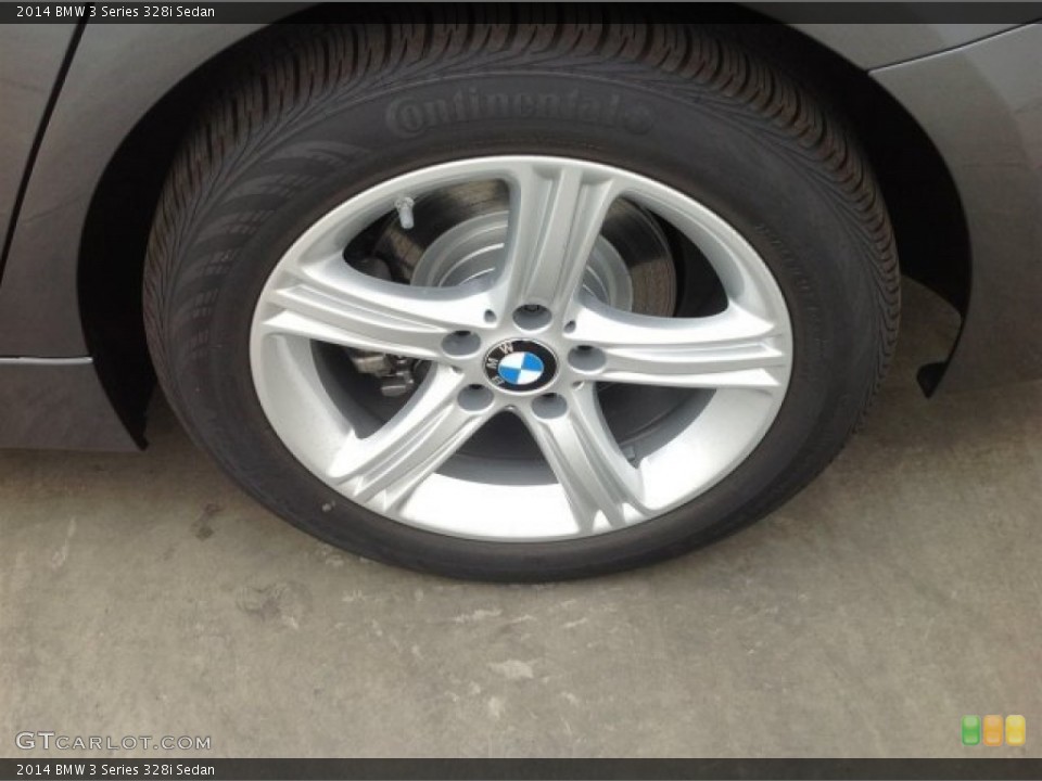2014 BMW 3 Series 328i Sedan Wheel and Tire Photo #93853579