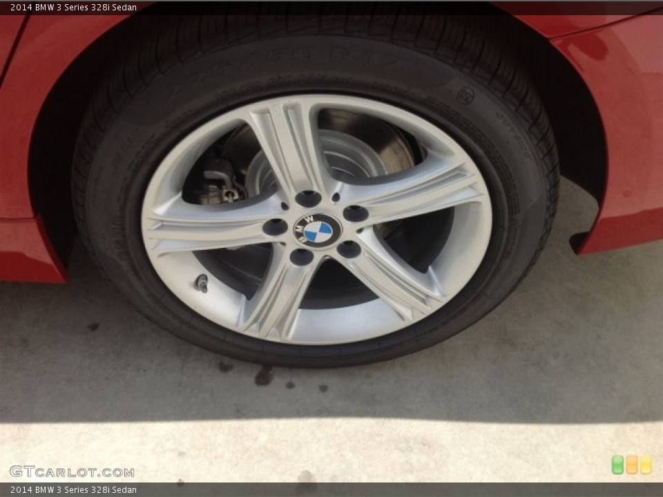 2014 BMW 3 Series 328i Sedan Wheel and Tire Photo #93875266