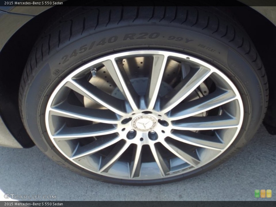 2015 Mercedes-Benz S 550 Sedan Wheel and Tire Photo #93875605