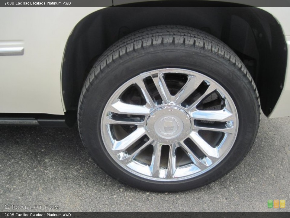 2008 Cadillac Escalade Platinum AWD Wheel and Tire Photo #93898340