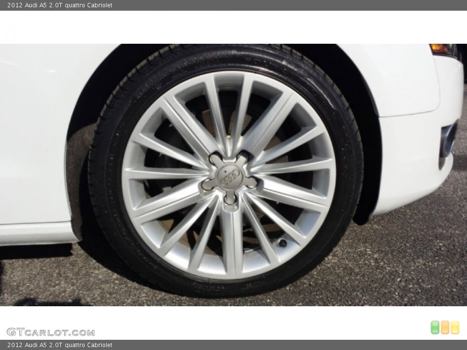 2012 Audi A5 2.0T quattro Cabriolet Wheel and Tire Photo #94010620