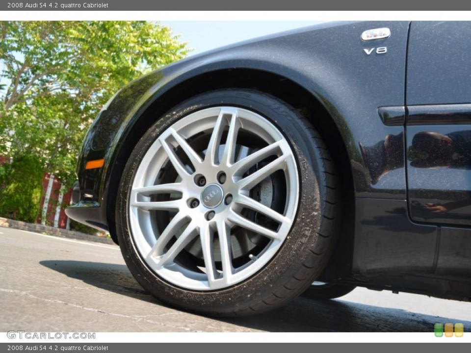 2008 Audi S4 4.2 quattro Cabriolet Wheel and Tire Photo #94064376