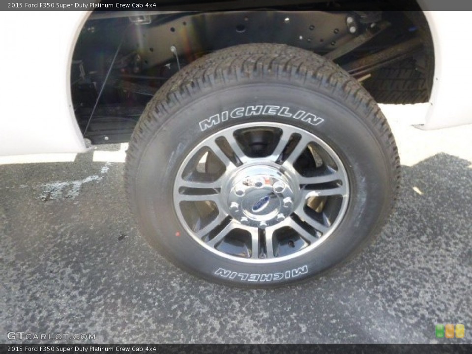 2015 Ford F350 Super Duty Platinum Crew Cab 4x4 Wheel and Tire Photo #94099758