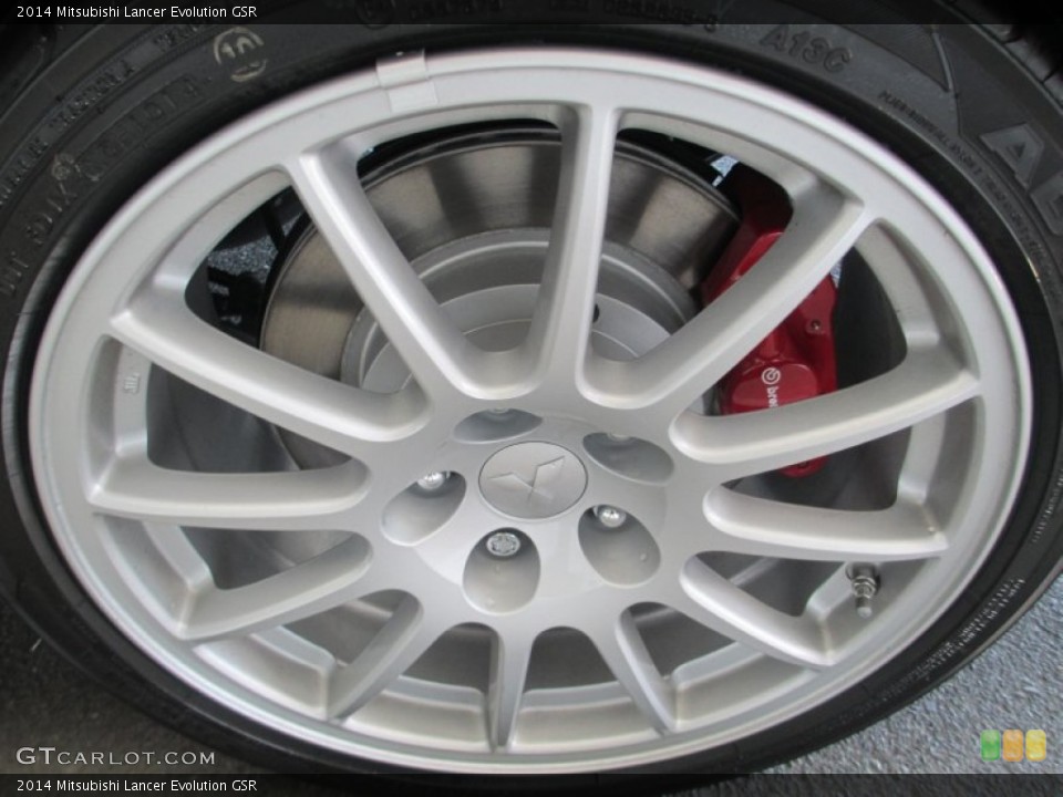 2014 Mitsubishi Lancer Evolution GSR Wheel and Tire Photo #94172262