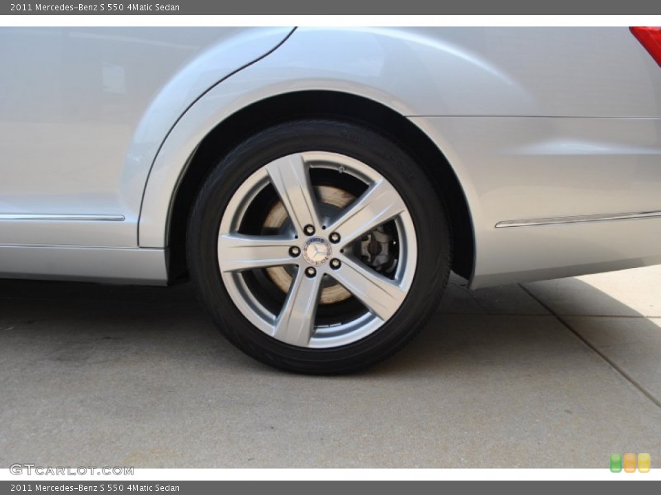 2011 Mercedes-Benz S 550 4Matic Sedan Wheel and Tire Photo #94224419