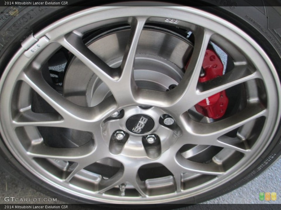 2014 Mitsubishi Lancer Evolution GSR Wheel and Tire Photo #94229495