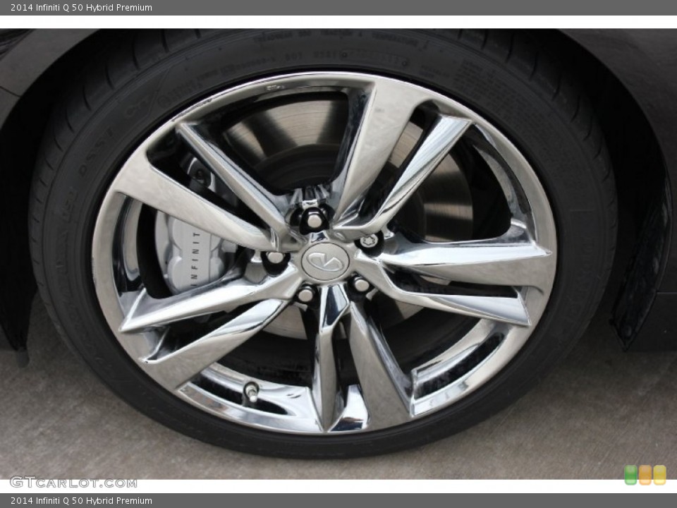 2014 Infiniti Q 50 Hybrid Premium Wheel and Tire Photo #94300127