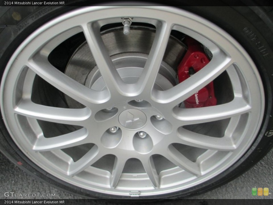 2014 Mitsubishi Lancer Evolution MR Wheel and Tire Photo #94405772