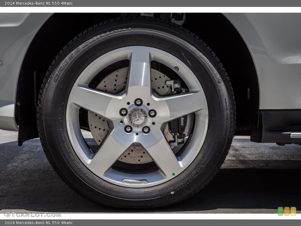 2014 Mercedes-Benz ML 550 4Matic Wheel and Tire Photo #94464520