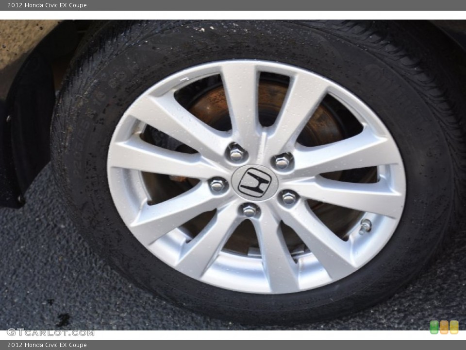 2012 Honda Civic EX Coupe Wheel and Tire Photo #94484455