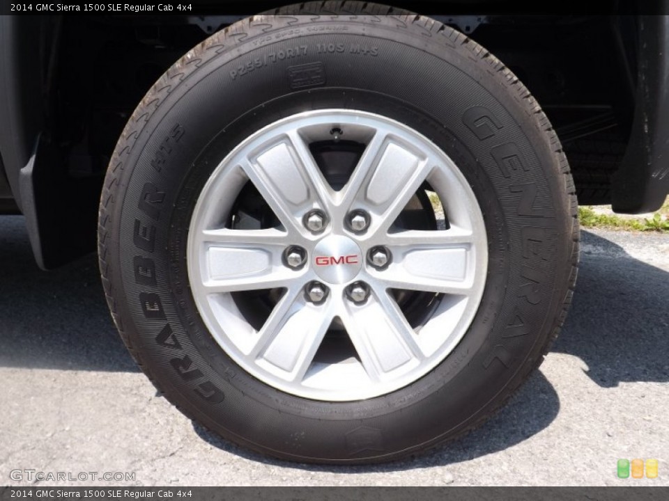 2014 GMC Sierra 1500 SLE Regular Cab 4x4 Wheel and Tire Photo #94495647