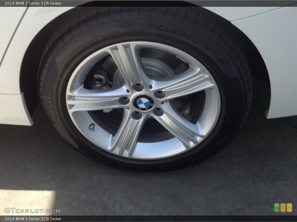 2014 BMW 3 Series 328i Sedan Wheel and Tire Photo #94536253