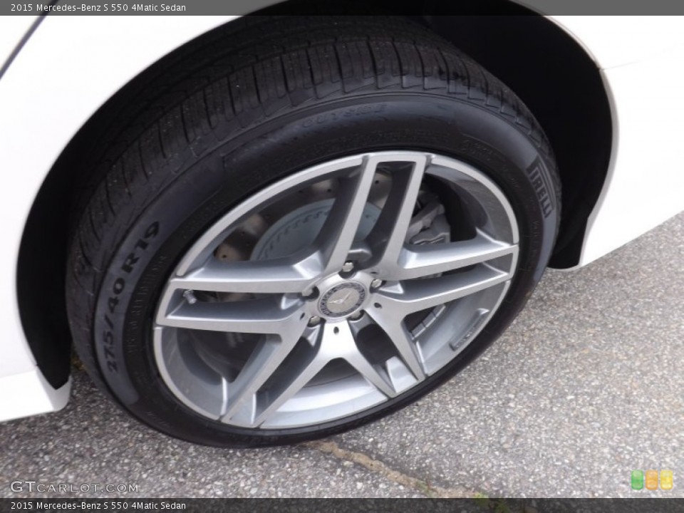 2015 Mercedes-Benz S 550 4Matic Sedan Wheel and Tire Photo #94544856
