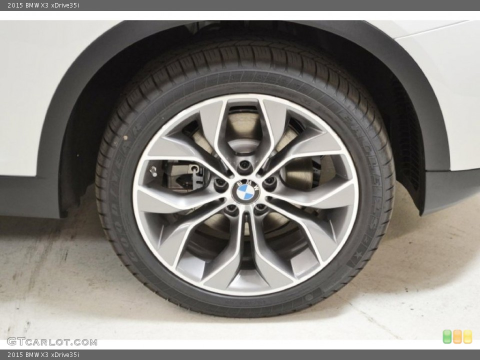 2015 BMW X3 xDrive35i Wheel and Tire Photo #94584430