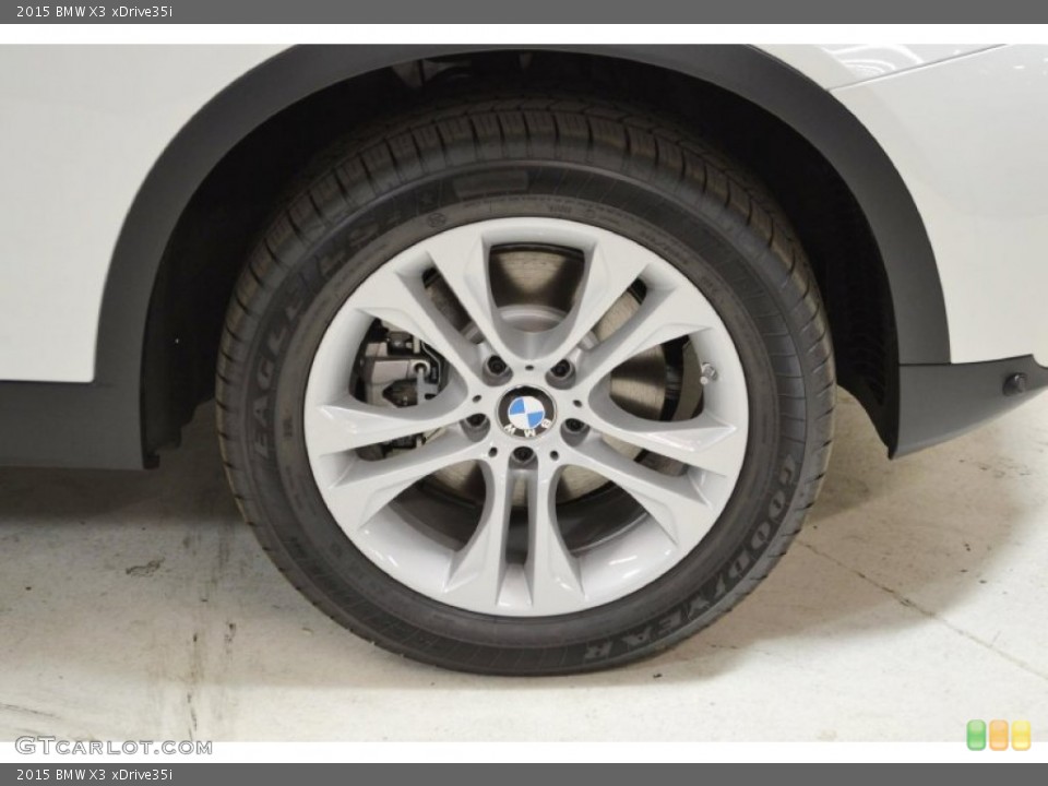 2015 BMW X3 xDrive35i Wheel and Tire Photo #94596513