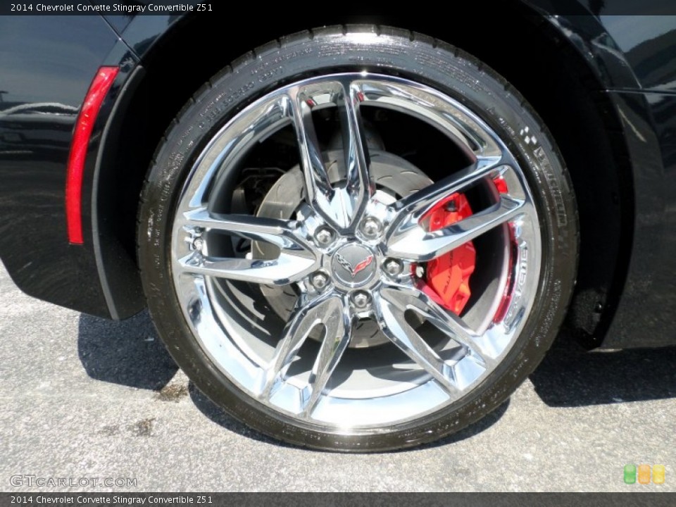 2014 Chevrolet Corvette Stingray Convertible Z51 Wheel and Tire Photo #94620205