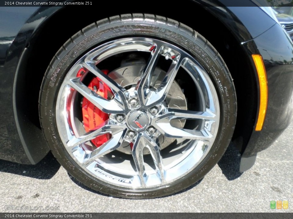 2014 Chevrolet Corvette Stingray Convertible Z51 Wheel and Tire Photo #94620238