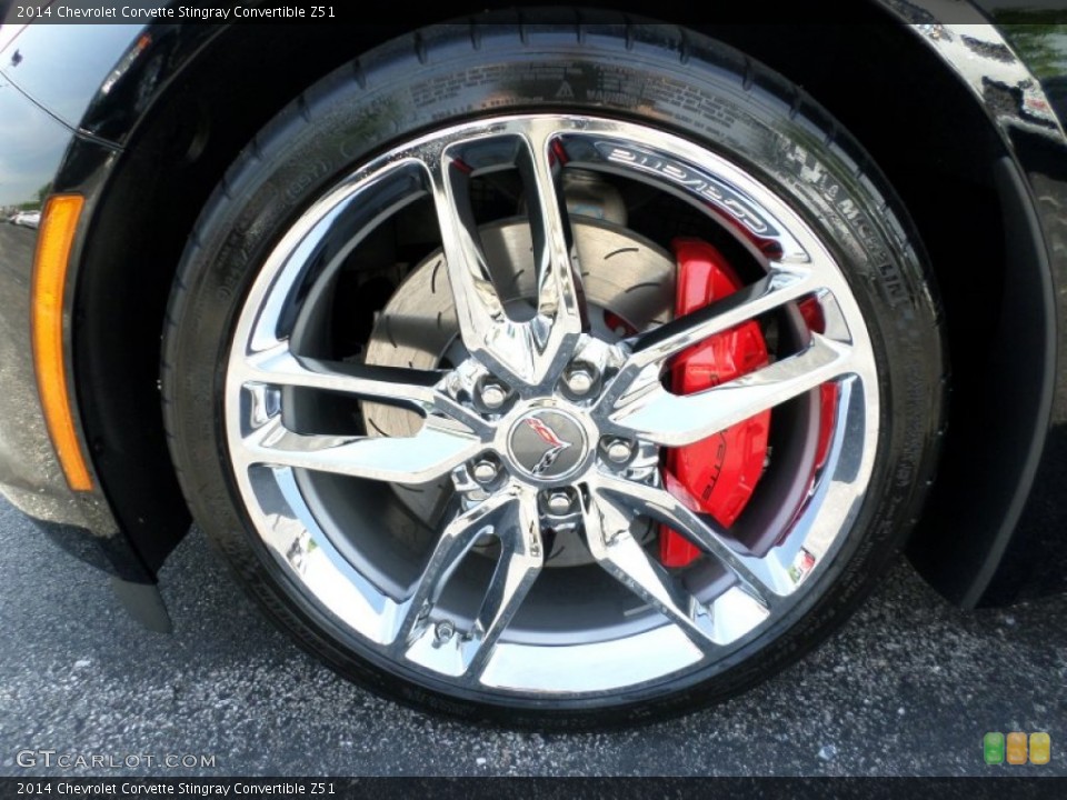 2014 Chevrolet Corvette Stingray Convertible Z51 Wheel and Tire Photo #94620262