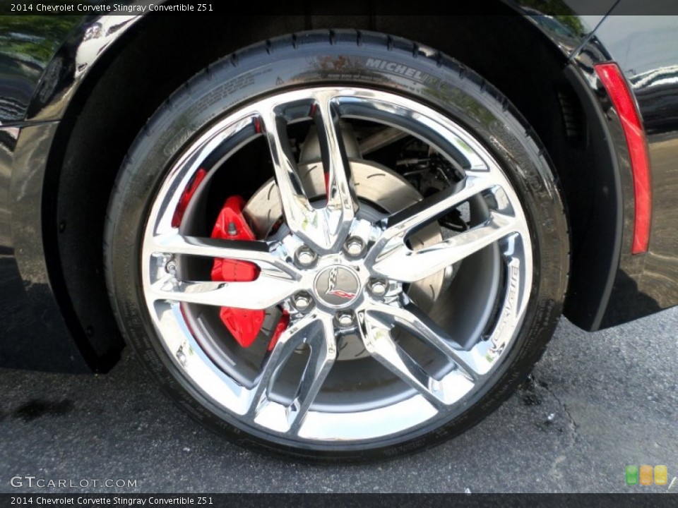 2014 Chevrolet Corvette Stingray Convertible Z51 Wheel and Tire Photo #94620286