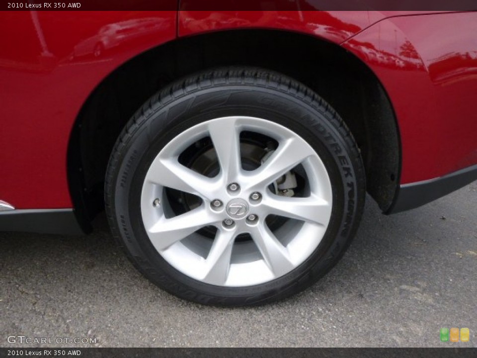 2010 Lexus RX 350 AWD Wheel and Tire Photo #94645309