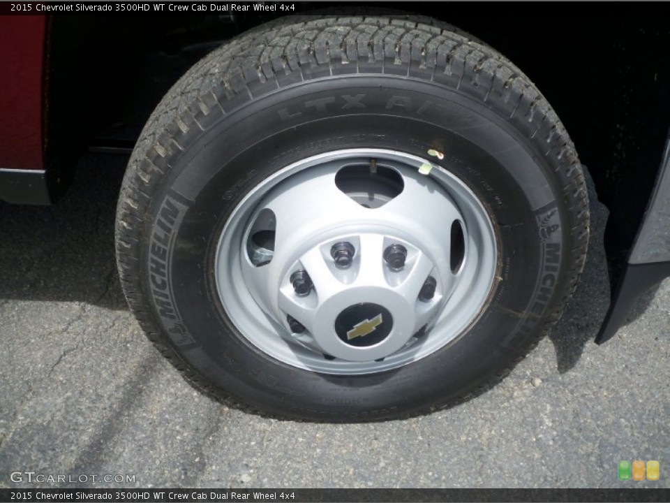 2015 Chevrolet Silverado 3500HD WT Crew Cab Dual Rear Wheel 4x4 Wheel and Tire Photo #94653262