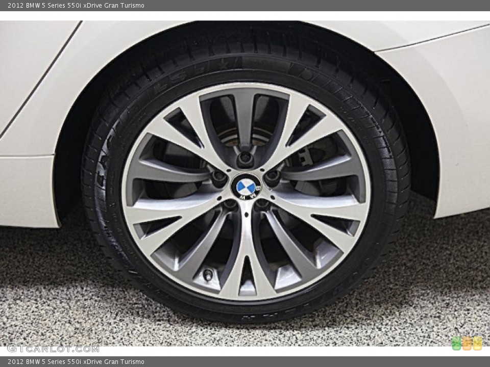 2012 BMW 5 Series 550i xDrive Gran Turismo Wheel and Tire Photo #94659221