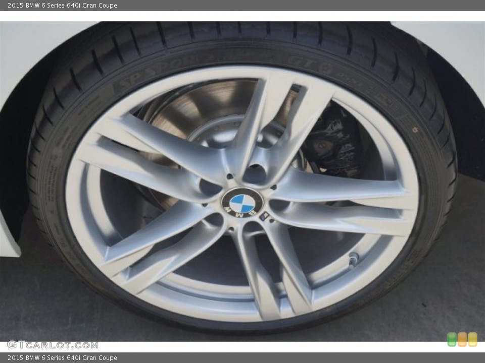 2015 BMW 6 Series 640i Gran Coupe Wheel and Tire Photo #94693930