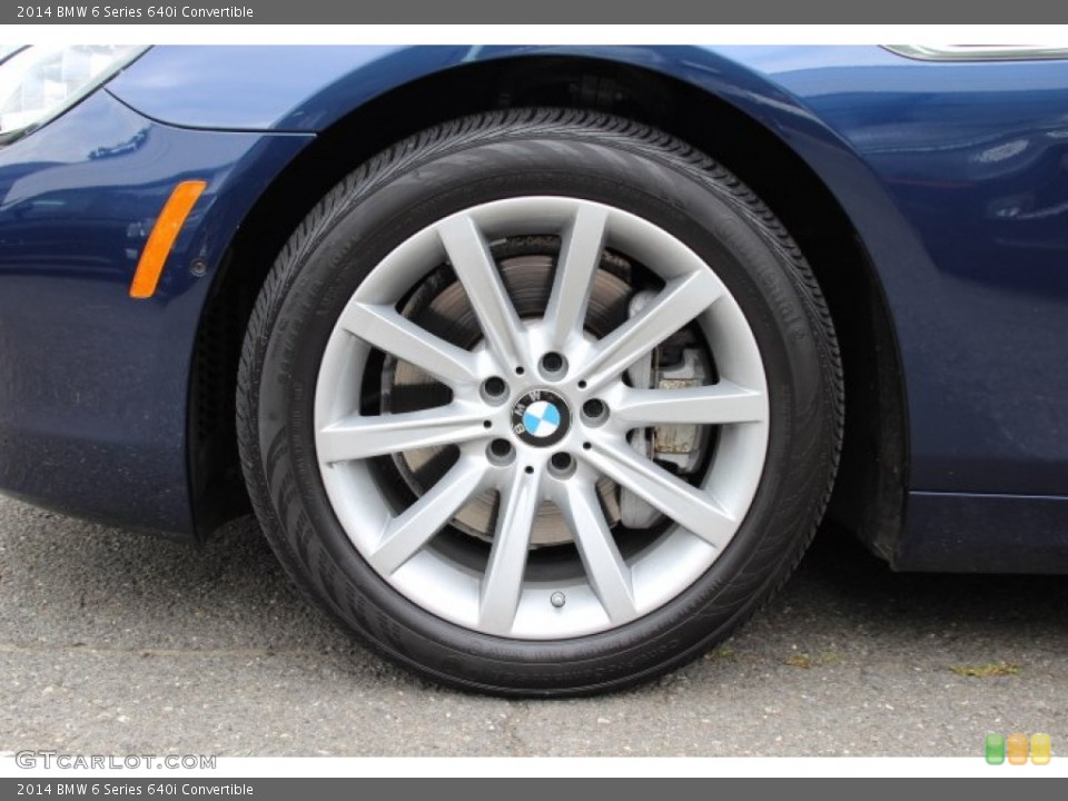 2014 BMW 6 Series 640i Convertible Wheel and Tire Photo #94740199