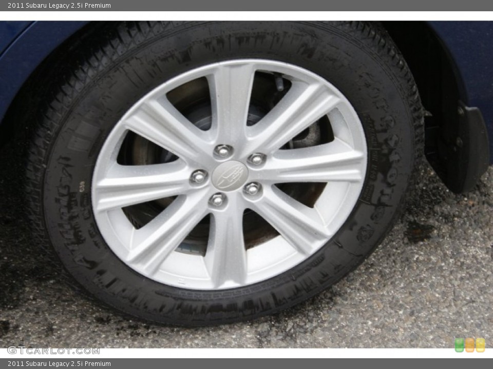 2011 Subaru Legacy 2.5i Premium Wheel and Tire Photo #94752016