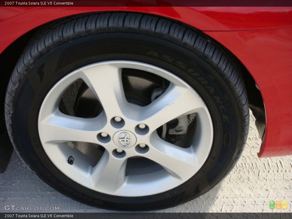 2007 Toyota Solara SLE V6 Convertible Wheel and Tire Photo #94755031