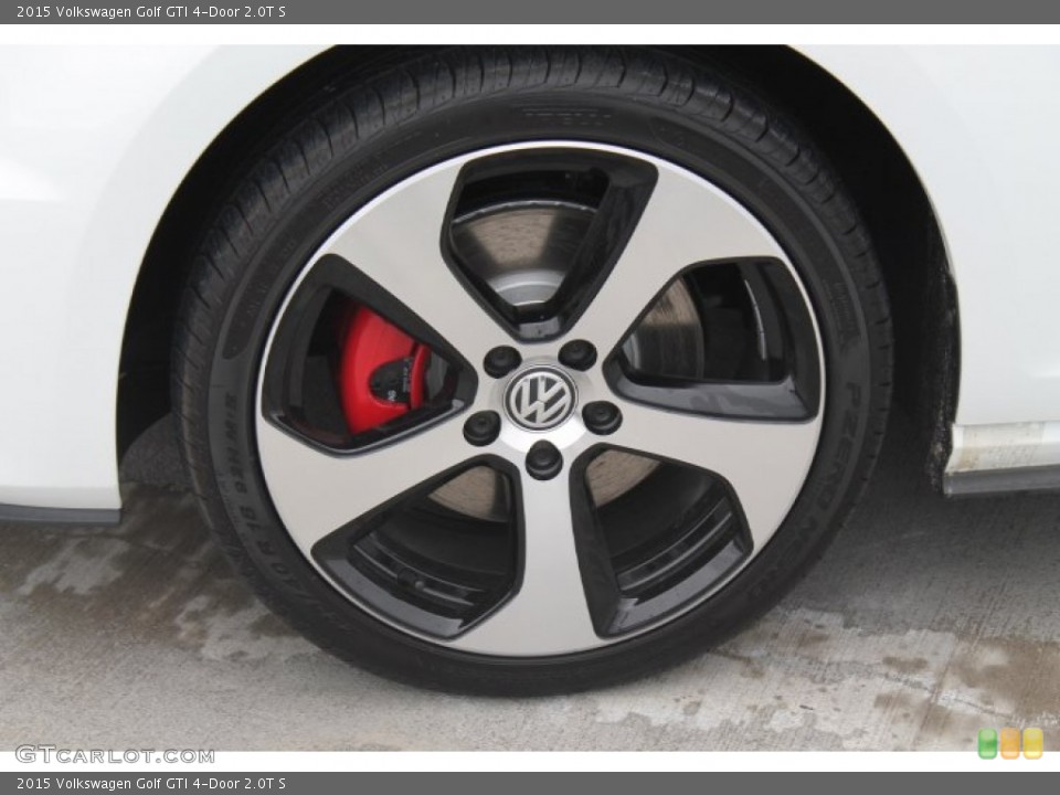 2015 Volkswagen Golf GTI 4-Door 2.0T S Wheel and Tire Photo #94798116