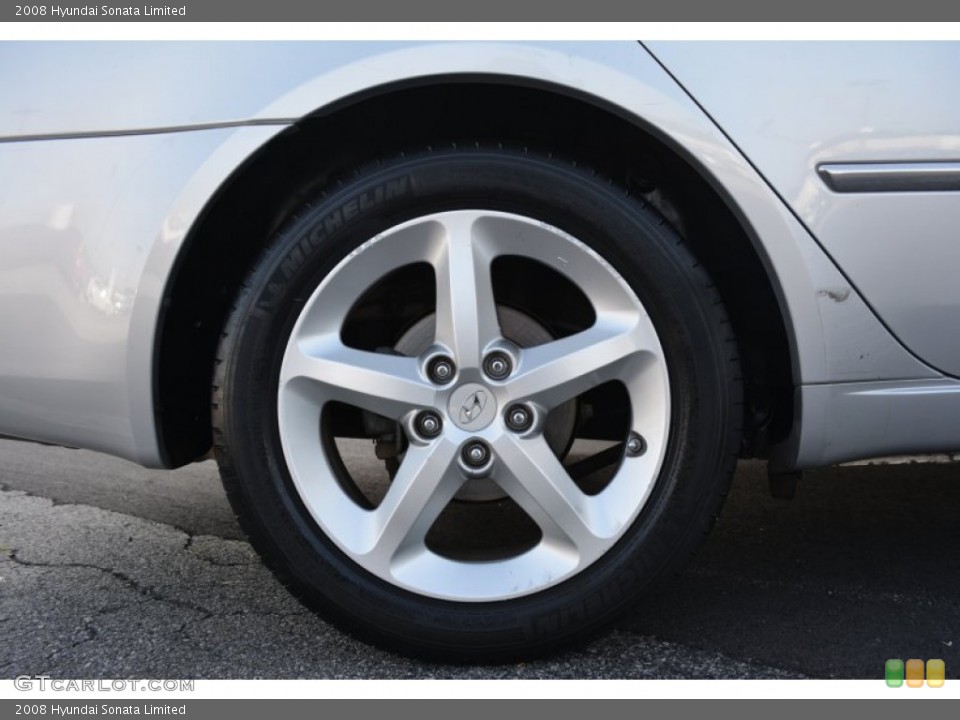 2008 Hyundai Sonata Limited Wheel and Tire Photo #94799958