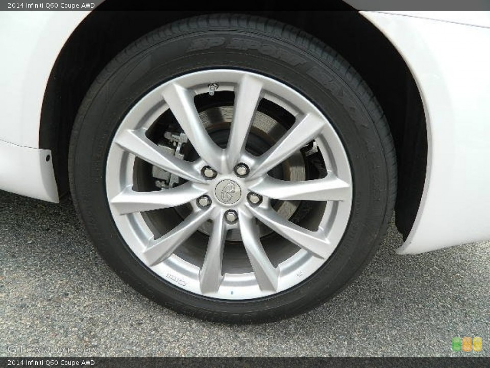 2014 Infiniti Q60 Coupe AWD Wheel and Tire Photo #95057475