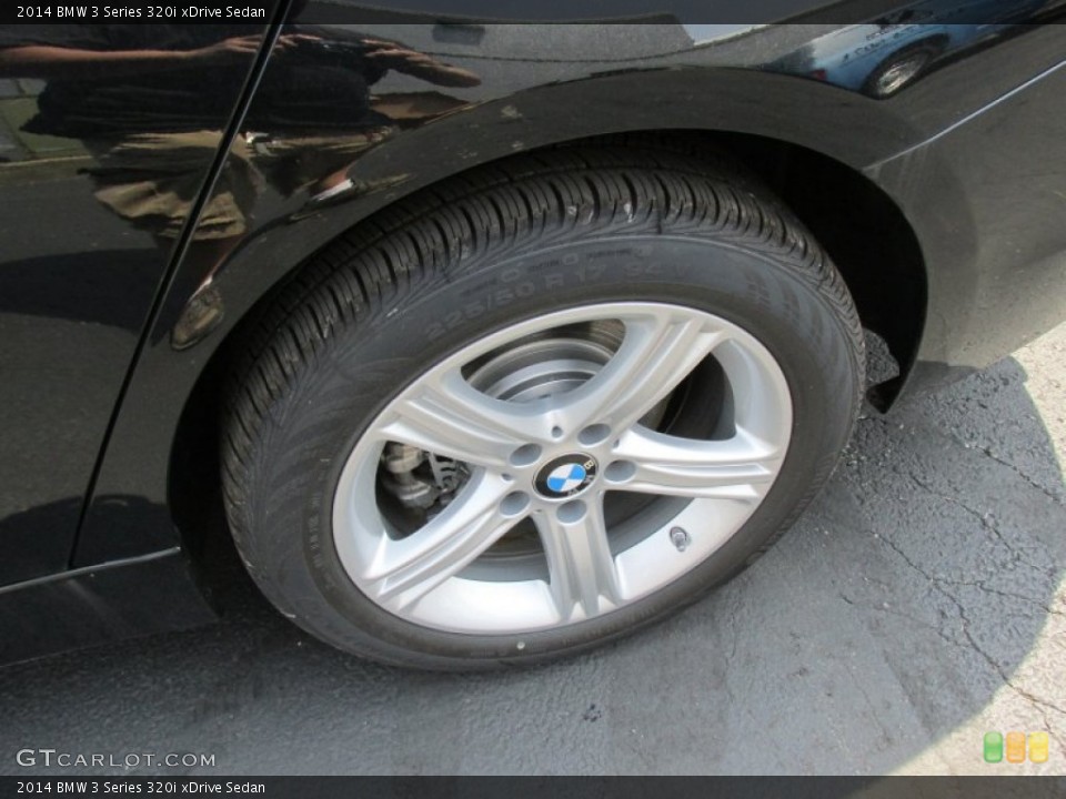 2014 BMW 3 Series 320i xDrive Sedan Wheel and Tire Photo #95152625