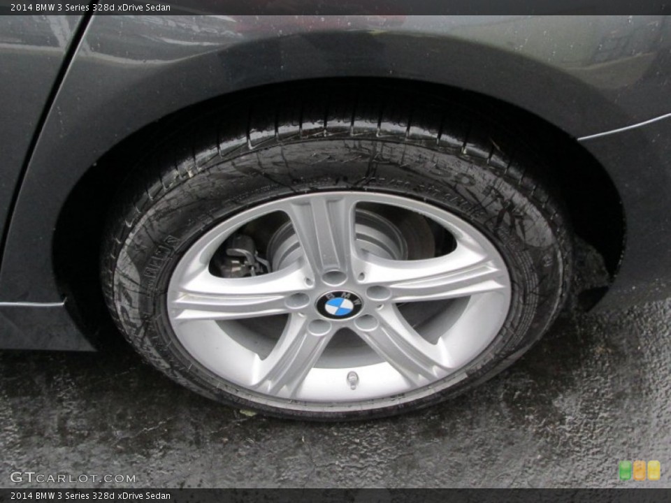 2014 BMW 3 Series 328d xDrive Sedan Wheel and Tire Photo #95155940