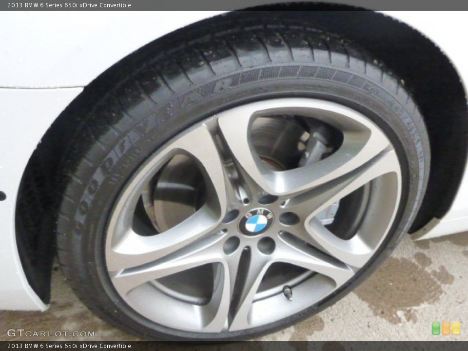 2013 BMW 6 Series 650i xDrive Convertible Wheel and Tire Photo #95225076