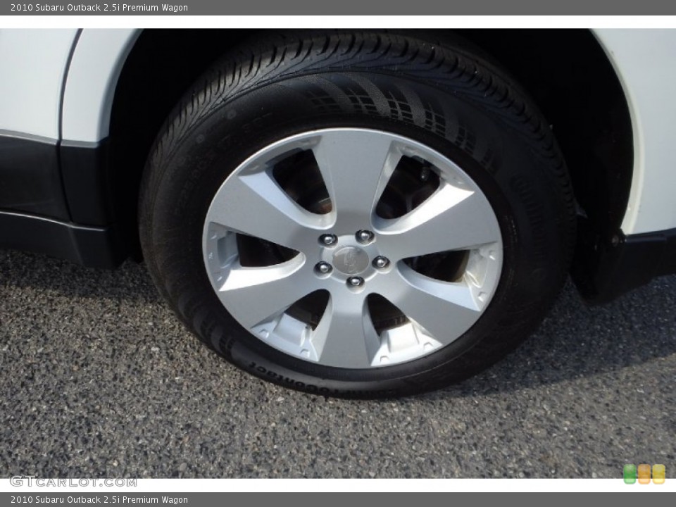 2010 Subaru Outback 2.5i Premium Wagon Wheel and Tire Photo #95256441