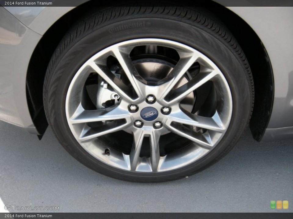2014 Ford Fusion Titanium Wheel and Tire Photo #95263908